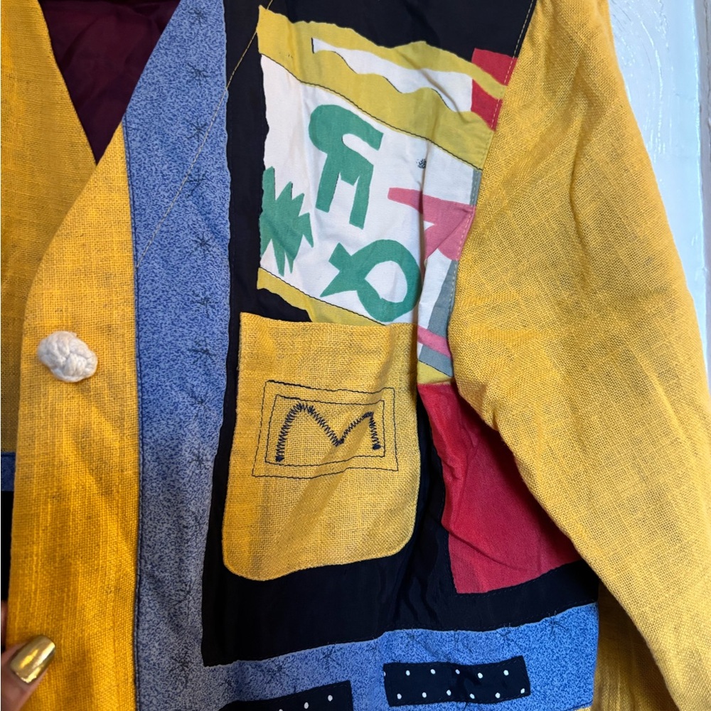 Colorful Patchwork Jacket - image 3